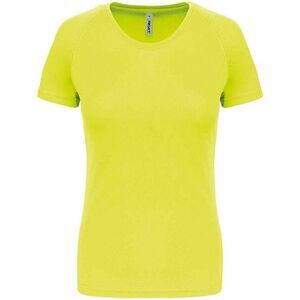 Proact Womens/Ladies Performance T-Shirt / Fluorescent Yellow